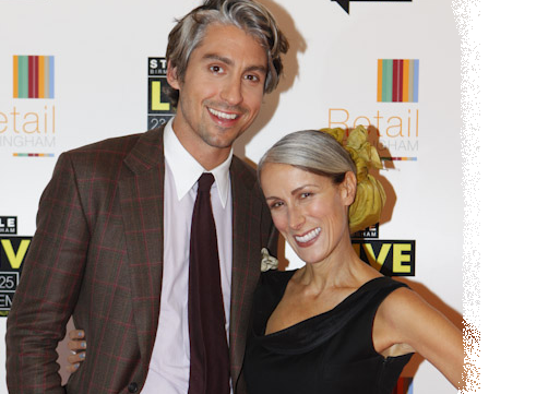 George Lamb and Caryn Franklin at Style Birmingham Live 2011 