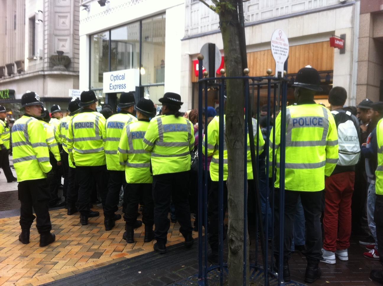 Protests in Birmingham against controversial film 'Innocence of Muslims'. Photo: Lynsey Frazer
