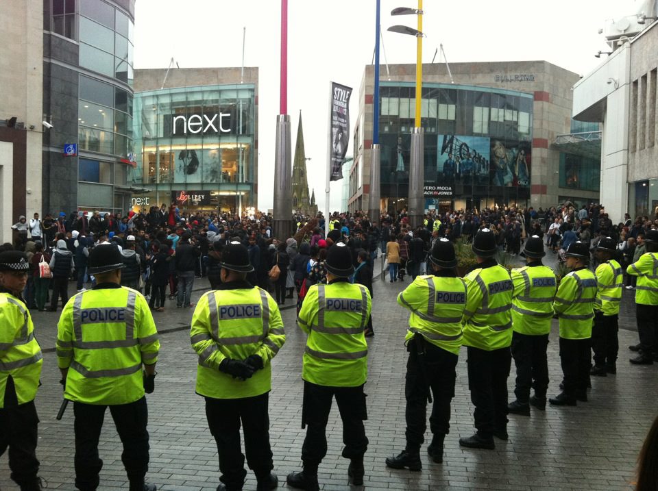Protests in Birmingham against controversial film 'Innocence of Muslims'. Photo: Simon Alter