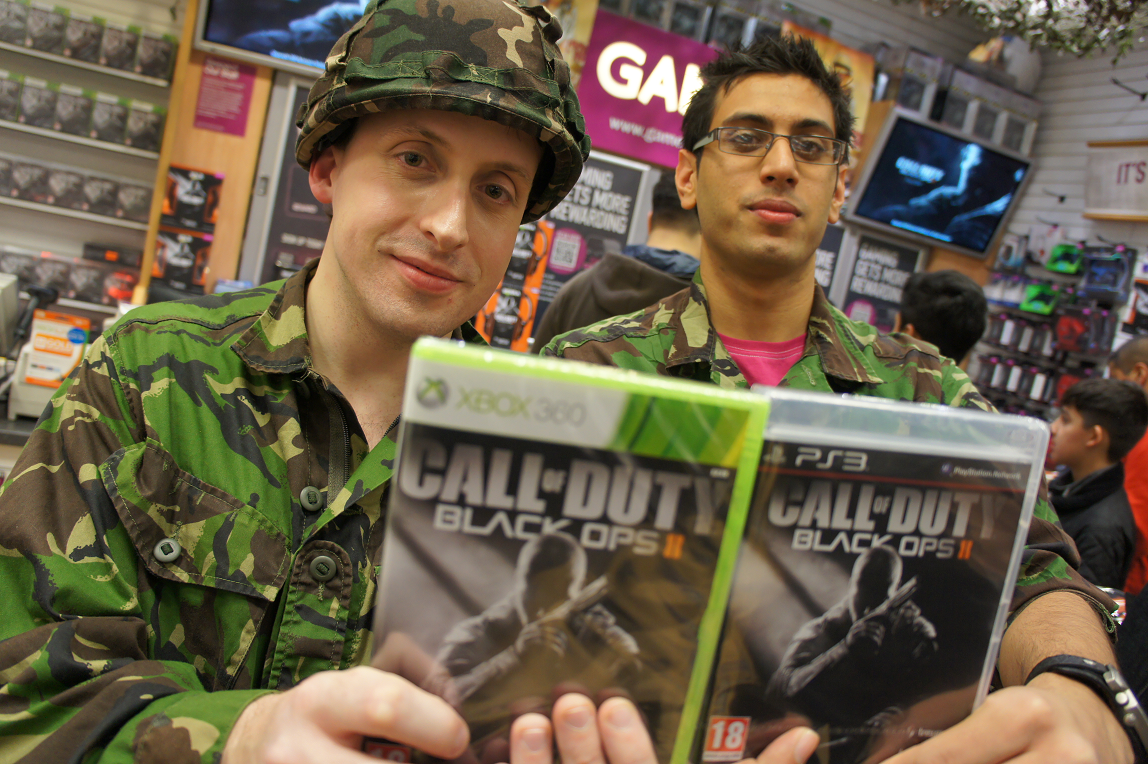 Call of Duty Black Ops 2 launch at GAME store in Birmingham Bullring 12 November 2012