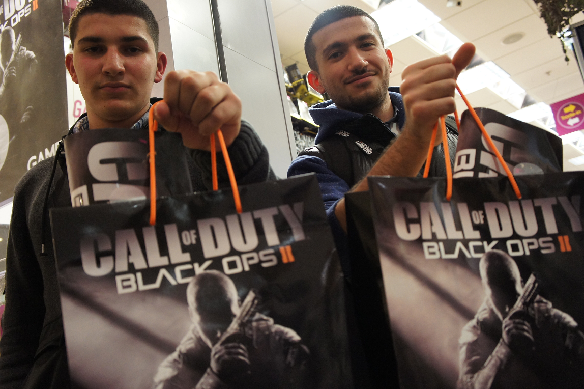 Call of Duty Black Ops 2 launch at GAME store in Birmingham Bullring 12 November 2012