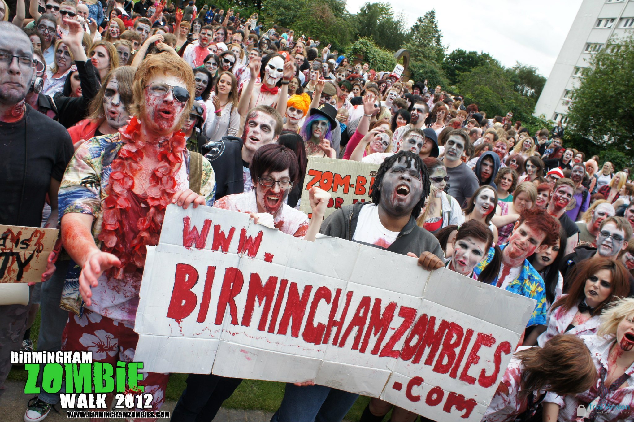 Thousands of 'zombies' converge on the city every year (Photograph: Adam Yosef)