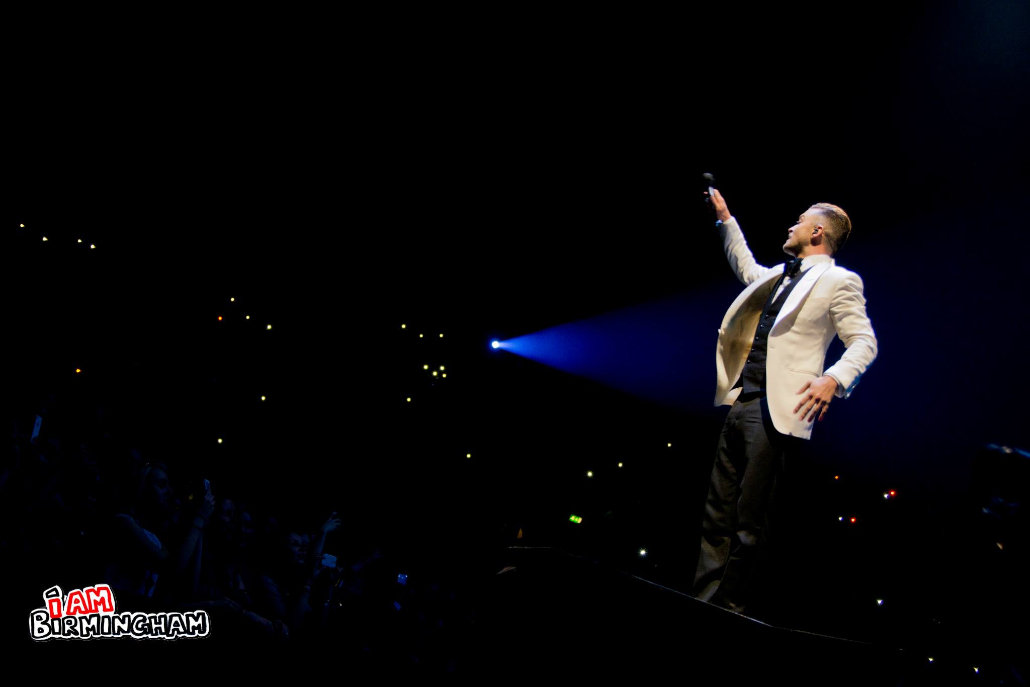 Justin Timberlake thrills the eager crowd at the LG Arena in Birmingham (Photo: Jack Kirby)