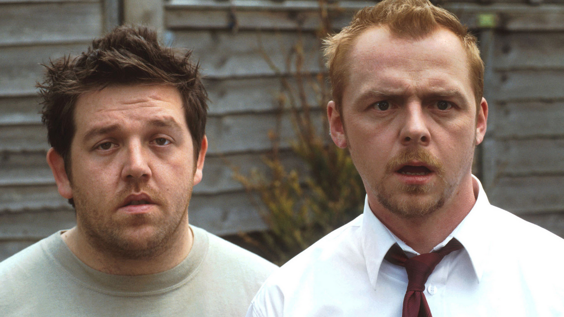 Simon Pegg and Nick Frost in cult zombie comedy Shaun of the Dead